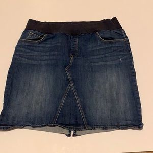 Gap plus size jean skirt